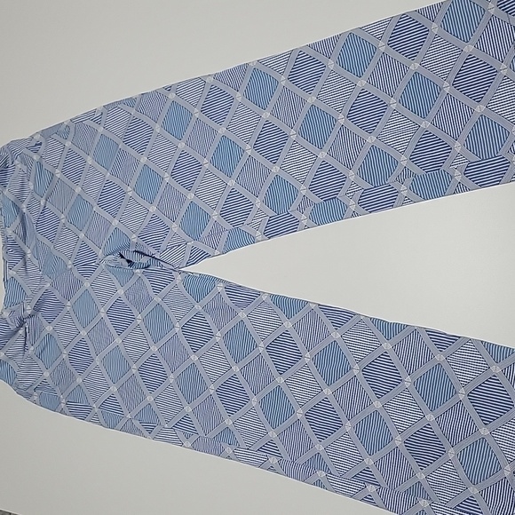 J. McLaughlin Blue Geometric Straight Leg Leggings L - Picture 5 of 13